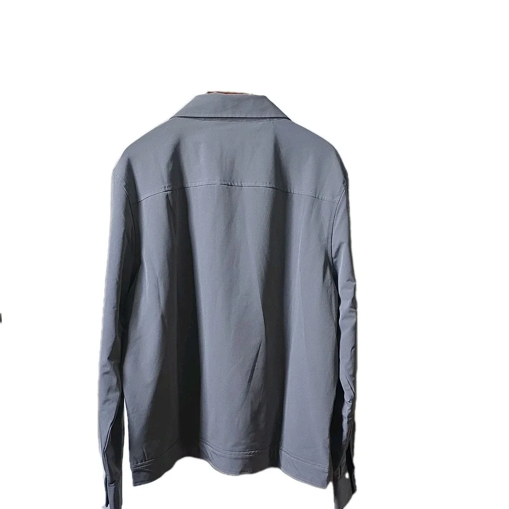 14th & Union Men's Gray Full-Zip Jacket XL. Lightweight casual tech shirt jacket
